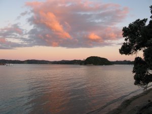 Kitschiger Sonnenuntergang